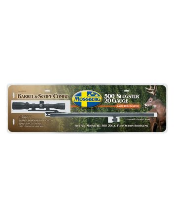 Mossberg 92010 OEM20 Gauge 24" Slug Barrel w/Cantilever Mount, Fully-Rifled Bore &amp; Blued Finish, For Use w/Mossberg 500 &amp; Maverick 88 6-Shot Models, Includes 3-9x40mm Scope