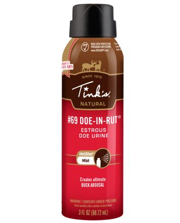 Tinks W5310 #69 Hot Shot Deer Attractant Doe In Estrus Scent 3 oz Aerosol