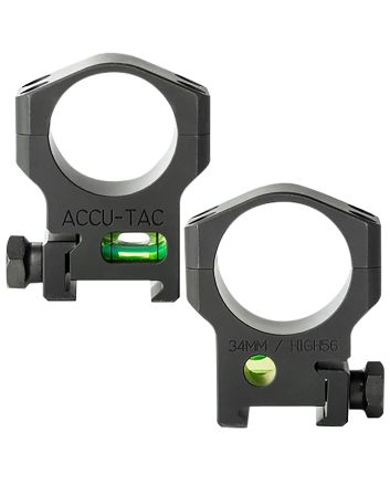 Accu-Tac HSR340 34 MM Scope RingsFlat Black