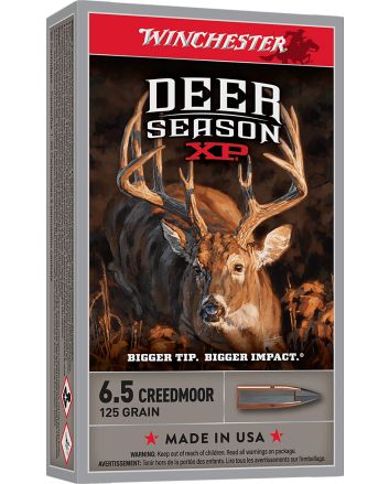 Winchester Ammo X65DS Deer Season XP6.5Creedmoor 125gr Extreme Point 20 Per Box/10 Case