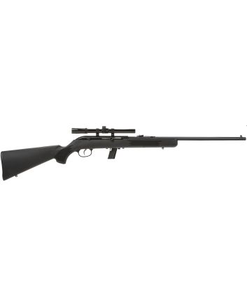 Savage Arms 40000 64 FXP Full Size 22 LR 10+1 21" Matte Black Sporter Barrel, Matte Black Grooved Carbon Steel Receiver, Matte Black Fixed Synthetic Stock, 4x15mm Scope, Right Hand