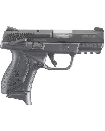 Ruger 8639 American Pistol Compact 9mm Luger 3.55" Barrel 17+1 Or 12+1, Black Polymer Frame With Picatinny Acc. Rail,Nitride Stainless Steel Slide, Ambidextrous Manual Safety
