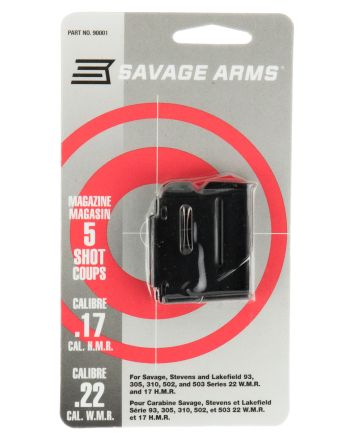 Savage Arms 90001 93 Series5rd 17 HMR/22 WMR Blued Steel