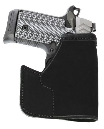 Galco PRO626B Pocket ProtectorBlack Leather Fits S&amp;W Bodyguard/Charter Arms Undercover Ambidextrous
