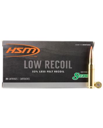 HSM 30844N Low Recoil308 Win 150 gr Orange Polymer Tip 20 Per Box/ 25 Case
