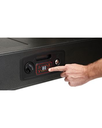 Hornady 98190 Rapid Safe AR Gunlocker RFID Access Code Key Entry Black Steel Holds 2 Rifles Holds 2 Long Guns 42" L x 15.25" W x 6.75" D