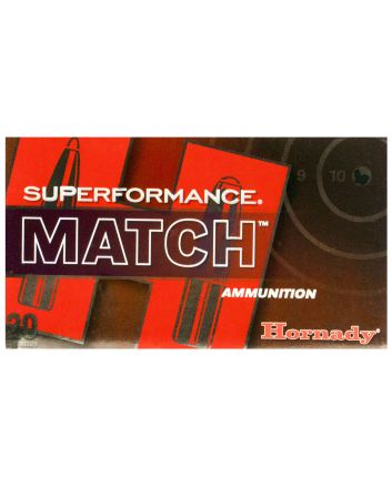 Hornady 80963 Superformance Match 308Win 168gr Extremely Low Drag Match 20 Per Box/10 Case
