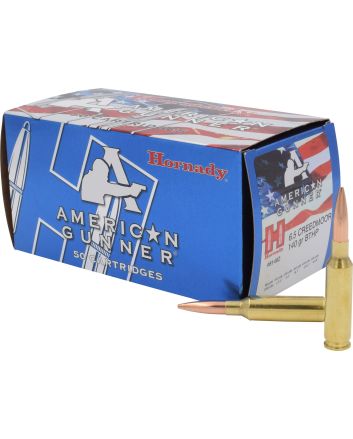 Hornady 81482 American Gunner6.5Creedmoor 140gr Hollow Point Boat Tail 50 Per Box/10 Case