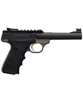 Browning 051530490 Buck Mark Plus Practical 22 LR 10+1 5.50" Tapered Bull Barrel, Matte Black Optic Ready/Serrated Steel Slide, Matte Gray Aluminum Frame, Black Ultragrip RX Grips