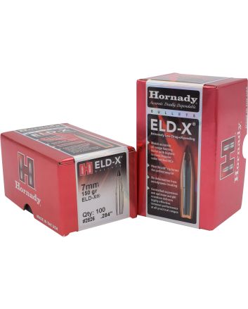 Hornady 2826 ELD-X7mm .284 150 gr Extremely Low Drag eXpanding 100 Per Box/ 15 Case