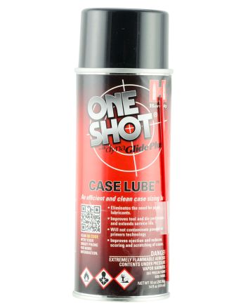 Hornady 99913 One Shot Case Lube Cleans Lubricates Prevents Rust &amp; Corrosion 10 oz Aerosol
