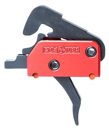 Patriot Ordnance Factory 00516 EFPTwo-Stage Straight Trigger with 4 lbs Draw Weight &amp; Black Hardcoat Anodized Finish for AR-Platform
