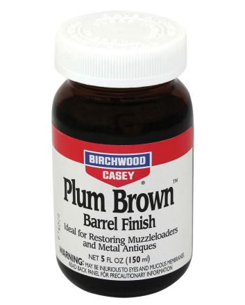 Birchwood Casey 14130 Plum Brown Barrel Finish 5 oz. Bottle