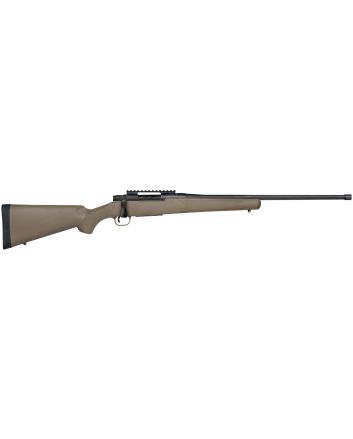 Mossberg 27873 Patriot Predator 243 Win Caliber with 5+1 Capacity, 22" Threaded/Fluted Barrel, Matte Blued Metal Finish &amp; Flat Dark Earth Synthetic Stock Right Hand (Full Size)