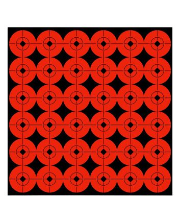 Birchwood Casey 33901 Target SpotsSelf-Adhesive Paper Black/Orange 1" Bullseye 360 Pack