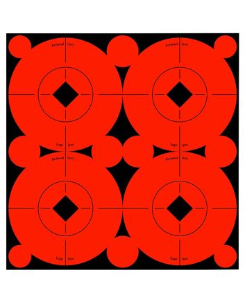 Birchwood Casey 33903 Target SpotsSelf-Adhesive Paper Black/Orange 3" Bullseye 40 Pack