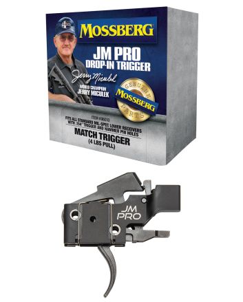 Mossberg 96010 JM ProAdjustable Match AR Drop-In Trigger, Fits AR15s &amp; AR10s w/.154" Trigger &amp; Hammer Pin Holes, Factory-Set 4 Pound Pull Weight