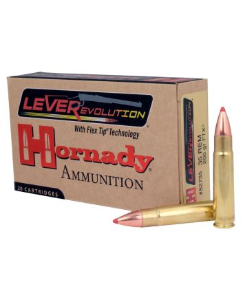 Hornady 82735 LEVERevolution35Rem 200gr Flex Tip eXpanding 20 Per Box/10 Case
