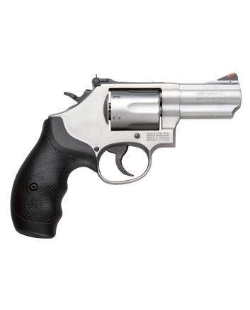 Smith &amp; Wesson 10061 Model 66 Combat Magnum 357 Mag or 38 S&amp;W Spl +P Stainless Steel 2.75" 2 Piece Barrel, 6 Shot K-Frame, Full-length Extractor Rod, Synthetic Grip, Internal Lock