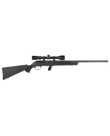 Savage Arms 45100 64 FVXP Full Size 22 LR 10+1 21" Matte Black Heavy Barrel, Matte Black Drilled &amp; Tapped Carbon Steel Receiver, Matte Black Fixed Synthetic Stock, 3-9x40mm Duplex Scope, Right Hand