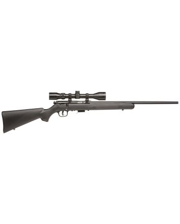 Savage Arms 96209 93R17 FXP 17 HMR Caliber with 5+1 Capacity, 21" Barrel, Matte Blued Metal Finish, Matte Black Synthetic Stock &amp; AccuTrigger Right Hand (Full Size) Includes 3-9x40mm Scope