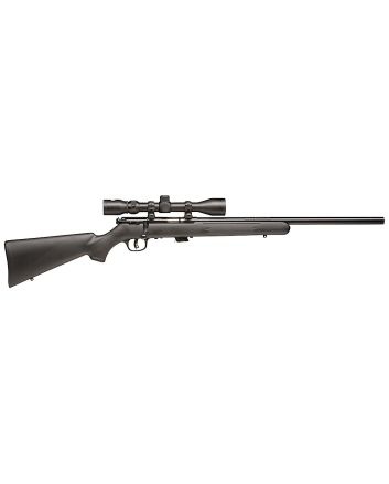 Savage Arms 29200 Mark II FVXP Full Size 22 LR 5+1 21" Matte Blued Button-Rifled Barrel, Drilled &amp; Tapped Matte Blued Steel Receiver, Matte Black Fixed Synthetic Stock, 3-9x40mm Duplex Scope