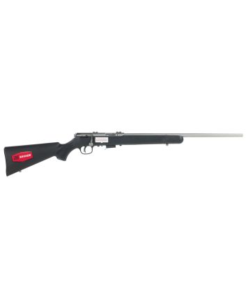 Savage Arms 96712 93R17 FSS Full Size 17 HMR 5+1 21" Matte Button Rifled Barrel, Matte Drilled &amp; Tapped Stainless Steel Receiver, Matte Black Fixed Synthetic Stock, Right Hand