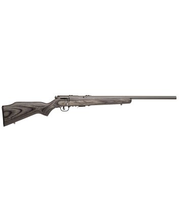 Savage Arms 96705 93R17 BVSS Full Size 17 HMR 5+1 21" Satin Heavy Button Rifled Barrel, Satin Drilled &amp; Tapped Stainless Steel Receiver, Gray Fixed Laminate Stock, Right Hand