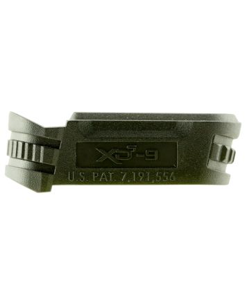 Springfield Armory XDS5902M Backstrap Sleevemade of Polymer with Black Finish &amp; 1 Piece Design for 9mm Luger Springfield XD-S with #2 Backstrap &amp; 3.30"-4" Barrel