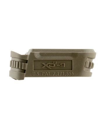Springfield Armory XDS5901MFDE Backstrap Sleevemade of Polymer with Flat Dark Earth Finish &amp; 1 Piece Design for 9mm Luger Springfield XD-S with #1 Backstrap &amp; 3.30" Barrel