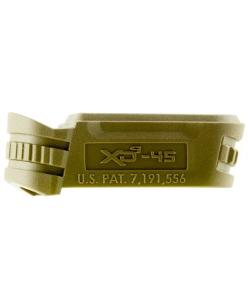 Springfield Armory XDS5002MFDE Backstrap Sleevemade of Polymer with Flat Dark Earth &amp; 1 Piece Design for 45 ACP Springfield XD-S with #2 Backstrap &amp; 3.30" Barrel