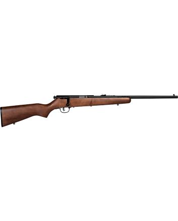Savage Arms 60702 Mark I G Youth 22 Long/22 Short/22 LR 1rd 19" Black Satin Button Rifled Barrel, Satin Black Drilled &amp; Tapped Carbon Steel Receiver, Satin Brown Fixed Wood Stock, Right Hand
