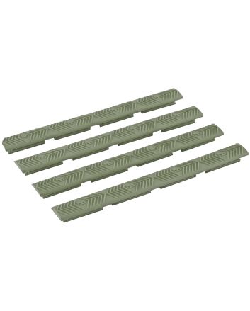 Ergo 4332OD WedgeLok Slot CoverOD Green Rubber, 7 Slot Low Profile w/Aggressive Texture 4 Per Pack