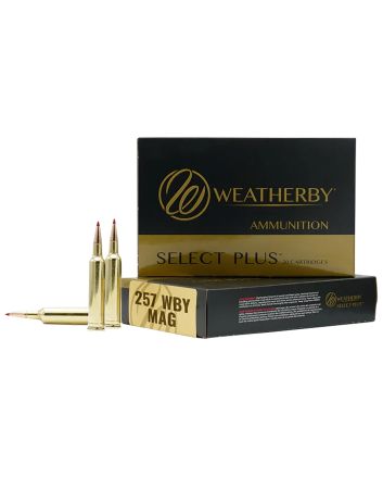 Weatherby B257100TTSX Select Plus257WthbyMag 100gr Barnes Tipped TSX Lead Free 20 Per Box/10 Case