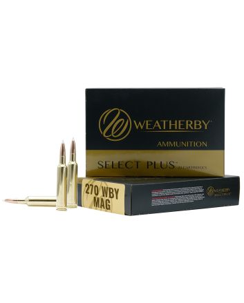 Weatherby B270130TTSX Select Plus270WthbyMag 130gr Barnes Tipped TSX Lead Free 20 Per Box/10 Case
