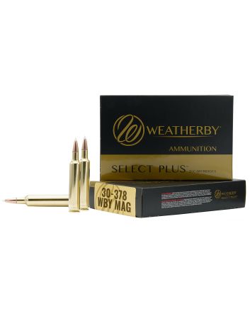 Weatherby B303180TTSX Select Plus30-378WthbyMag 180gr Barnes Tipped TSX Lead Free 20 Per Box/10 Case