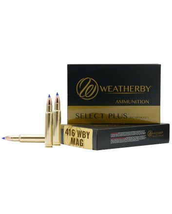 Weatherby B416350TTSX Select Plus416WthbyMag 350gr Barnes Tipped TSX Lead Free 20 Per Box/10 Case