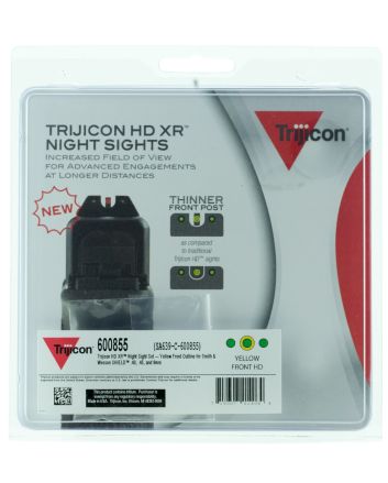 Trijicon 600855 HD XR Night SightsGreen/Tritium Yellow Outline Front Sight-Green Tritium Black Outline Rear Sight Smith &amp; Wesson M&amp;P Shield/M&amp;P Shield Plus