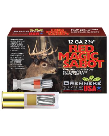 Brenneke SL122RMS Red Magic12Gauge 2.75" 1oz Sabot Slug Shot 5 Per Box/50 Case