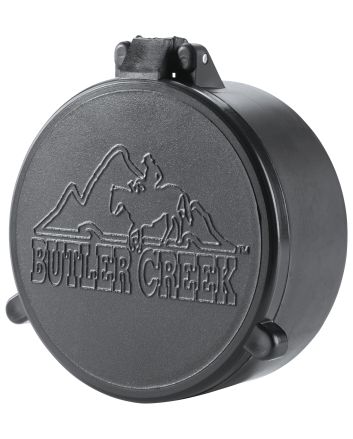 Butler Creek 30200 Flip-Open Objective Scope Cover 43.20mm Obj. Size 20 Black Polymer