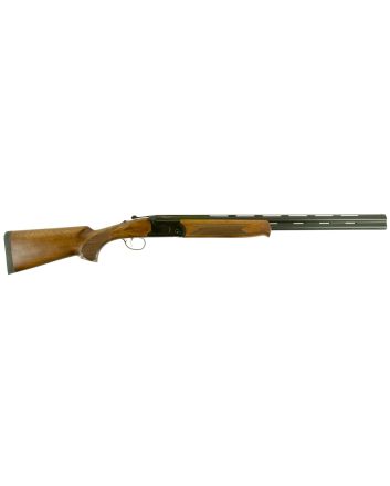 Stevens 22154 555 Compact 20 Gauge 3" 2rd 24" Black Semi-Gloss Over/Under Vent Rib Barrel, Oiled Turkish Walnut Stock Ambidextrous Hand