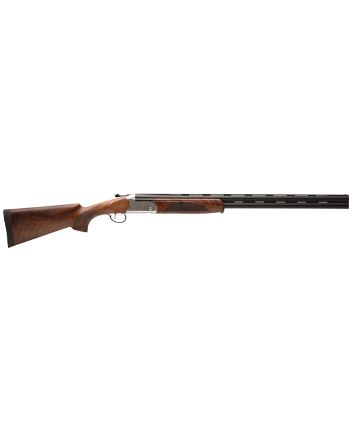 Stevens 22594 555 E 28 Gauge 2.75" 26" Over/Under Vent Rib Barrel, Silver Engraved Receiver, Oiled Turkish Walnut Stock, Includes Five Chokes, Ambidextrous Hand