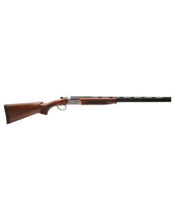 Stevens 22595 555 E 410 Gauge 3" 26" Over/Under Vent Rib Barrel, Silver Engraved Receiver, Oiled Turkish Walnut Stock, Includes Five Chokes