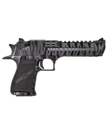 Magnum Research DE50BTS Desert Eagle Mark XIX 50 AE 6" 7+1 Black Carbon Steel with Tiger Stripes Frame &amp; Slide Black Polymer Grip