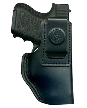 DeSantis Gunhide 031BBD9Z0 InsiderOWB Black Leather Belt Clip Compatible w/Ruger LC9/Glock 42/43 Left Hand