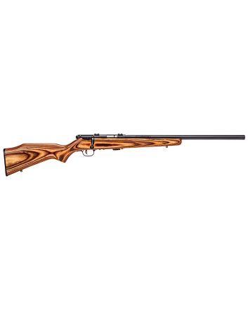 Savage Arms 25700 Mark II BV Full Size 22 LR 5+1 21" Matte Black Heavy Button Rifled Barrel, Matte Black Drilled &amp; Tapped Carbon Steel Receiver, Satin Brown Fixed Laminate Stock, Right Hand