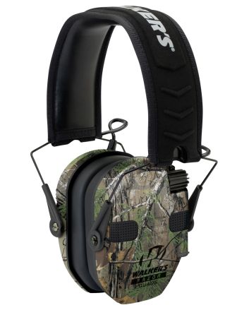 Walker's GWPRSEQMCMO Razor Slim Electronic Muff 23 dB Over the Head Realtree Xtra/Black Polymer