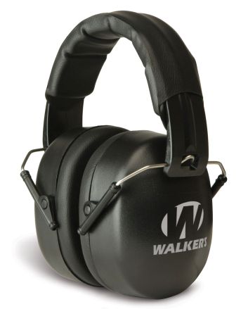 Walker's GWPEXFM3 EXT Range Shooting Muff 30 dB Over the Head Black Polymer
