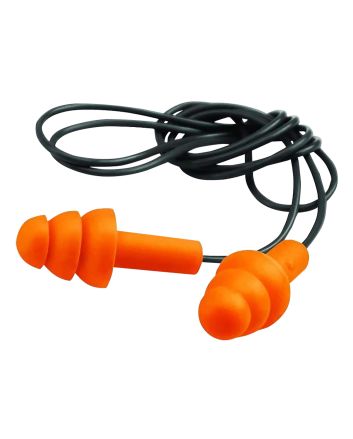 Walker's GWPEPCORD2PK Corded Foam Ear Plugs 25 dB In The Ear Orange/Black Adult 2 Per Pack