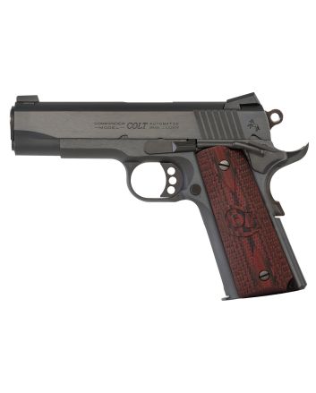 Colt Mfg O4942XE Commander Combat 9mm Luger 9+1 4.25" Steel Barrel, Blued Serrated Carbon Steel Slide, Blued Carbon Steel Frame w/Beavertail, Black Cherry G10 Grip, Ambidextrous